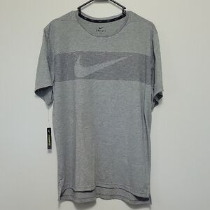 Nike Men's Heather Gray Dri-FIT Tee